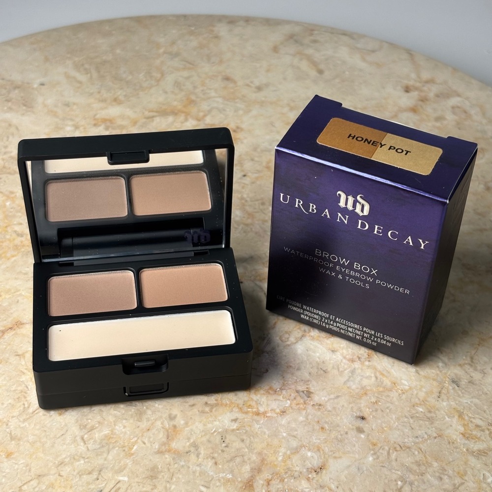 Urban Decay Brow Box Honey Pot Waterproof Eyebrow Powder Wax Tools Kit NEW